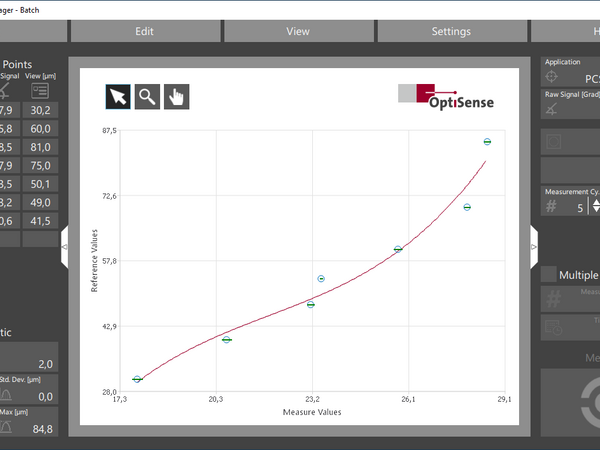 PaintChecker OS Manager Applikationsansicht - dunkel